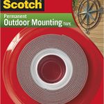 Scotch Mounting, Fastening & Surface Protection Permanent Outdoor, Holds 5 lbs, 3M Scotch 4011 Exterior Mounting Tape, 1 in x 60 in, 1"x60"